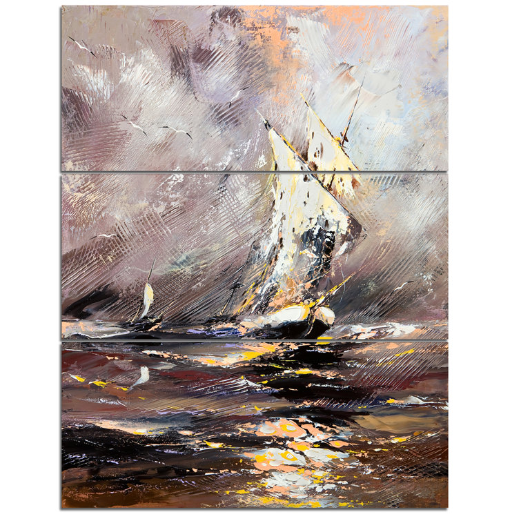 Designart - 3 Piece Wrapped Canvas Graphic Art Set | Wayfair